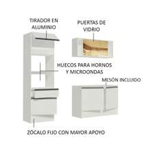 Cocina Integral Completa Modular Madesa 180cm Diamante Color Blanco 86 - Blanco - Ver 5
