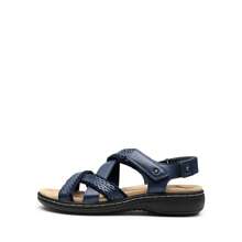 Women Flats Sandals Comfortable Open Toe Walking Sandals With Multiple Adjustable Straps Summer Casual Dress Comfortable Shoes - Blue - View 6