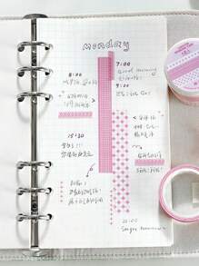 4 卷“情人的信”和基础和纸胶带套装、白日梦想家系列、纸和盐手账装饰遮蔽胶带