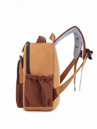 水豚卡通儿童背包，时尚轻便男童书包，时尚女童书包，幼儿幼儿园背包