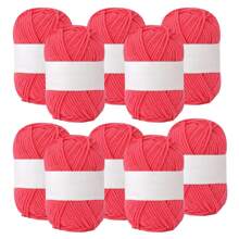 10pcs/Pack Nylon Filament Yarn For DIY Knitting Caps, Scarves, Cushions - Multicolor - View 2