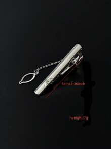 1 件/7 件男士礼服领带夹带链，婚礼商务西装时尚金属领带夹，送给丈夫男朋友的礼物 - 領帶夾 - 查看 11