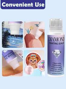 1Set 5D Diamond Painting Glue Sealant Set Kit, Suitable For Various DIY Handicrafts Such As Mosaic Embroidery Puzzles, Brightening Agent To Prevent Diamond Falling And Anti-Falling Diamond Art Glue Sealant