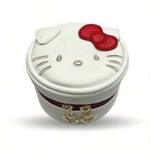 Sanrio Caja de almacenamiento con licencia oficial que presenta a Hello Kitty y otros personajes de Sanrio, perfecta para joyas, lápices, auriculares y monedas.