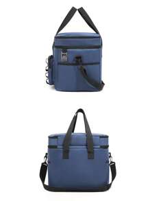 Bolsa de almuerzo aislada con gran capacidad, caja de almuerzo, bolsa térmica para picnic, bolsa refrigeradora portátil