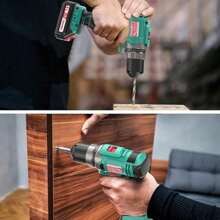 New HYCHIKA DIY Tool Kit Filled Professional, Cordless Drill Driver 30Nm + 104-T High-Quality Household Universal Tool Set + Practical Tool Box Packaging. For Repairs And Maintenance - Bildfarbe - View 5