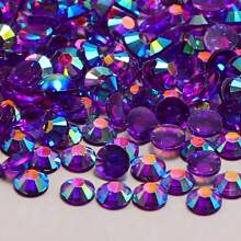 1000/500 bucăți 2mm/3mm/4mm/5mm Cristal de jeleu transparent cu spate plat, strasuri de bricolaj, strasuri de rășină în formă rotundă pentru meșteșuguri, pantofi, decor artistic, recipiente pentru machiaj, strălucire în întuneric