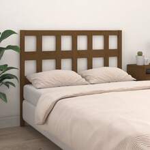vidaXL Headboard 205.5x4x100 Cm Solid Pine Wood Honey Brown