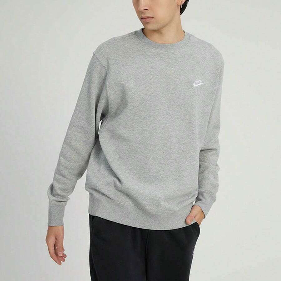 Nike Sudadera para hombre nueva, de estilo deportivo casual y básico, de forro polar cálido, con cuello redondo. BV2663-063