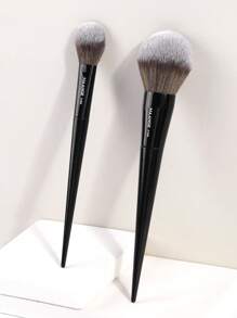 MAANGE 2pcs Professional Makeup Brush Set, Including Foundation Brush, Blush Brush, Powder Brush, Contour Brush, Highlighter Brush, Eyeshadow Brush, Suitable For Powder, Liquid And Cream Cosmetics, Ideal Gift For Women And Girls. Set Includes Makeup Brushes, Makeup Brush Set, Complete Makeup Tools, Makeup Brush Set, Complete Makeup Tools, Makeup Brush Set, Makeup Gift Set, Etc.,Giveaways,Professional Makeup Brushes,Complete Makeup Set - Black - View 1