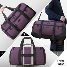 Borsone Palestra Uomo Donna 40-55L Impermeabile Borsone da Viaggio Grande con Asciugamano Palestra e Scomparto Scarpe Duffel Bag Borsa Sportiva Nuoto