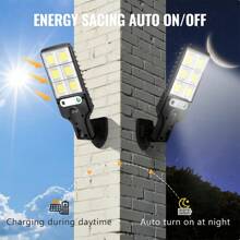 4/8Pcs 99000LM Solar Street Lights Motion Sensor Security Solar Flood Lights Outdoor Road Wall Lamp With 3 Lighting Modes For Front Door, Garden, Yard, Garage, Path - Solar Wall Lights - 2個 - 查看 3