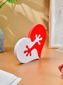 1 pièce, décorations géométriques entrelacées en forme de cœur moderne simple de 6,6 x 4,7 pouces. Décoration de bureau en carton-pâte, convient pour la maison, les fêtes, la décoration de mariage chaleureuse - Multicolore - Voir 8