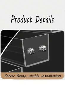 1 pieza Estantería multiusos para exhibir perfumes, productos de cuidado de la piel y cosméticos, soporte transparente para exhibir perfumes, organizador de maquillaje, excelente para tocador y colección de perfumes - transparente - Ver 5