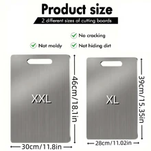 1 件优质不锈钢切菜板套装 - 耐用、易于清洁、适合厨房、节省空间、防锈、适用于食物