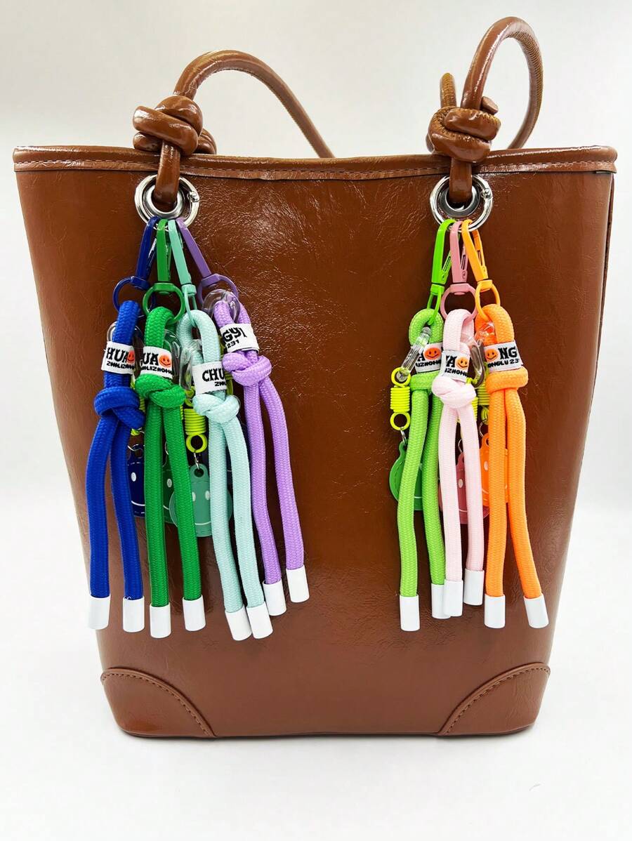 Versatile Fashionable Bag Accessory Rope Knot Bag Charm Summer - Multicolor - View 1