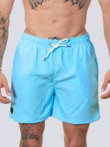 Men's Bermuda Shorts Beachwear Premium Fabric Lunny Confecções 2025 Various Colors - Màu xanh Cadet - Xem 3