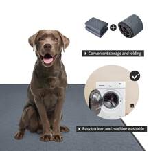 1pc Pet Urine Pad, Extra Large Pet Sofa Cushion, Waterproof, , Anti-Slip, Made Of Polyester Fiber Suitable For All Seasons, Slip-Resistant Bottom, Comfortable Square Sofa Pad, Fit For Extra Small To Large Dogs And Cats, Grey Color - Multicolor - View 2
