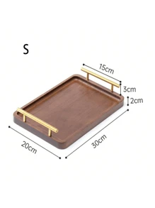 1 件装竹茶盘，新中式长方形茶盘带手柄，适合家庭和酒店 - 楠竹色 - 查看 13