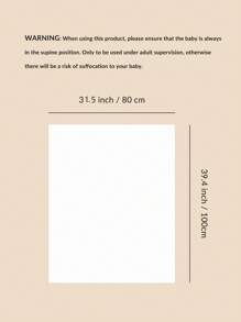 Custom Handmade Embroidered Name Plaid Knit Baby Blanket, Swaddle Wrap, All Seasons - White - View 7