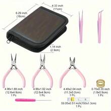 8 Stücke/5 Stücke/3 Stücke/2 Stücke ist ein fortschrittliches Werkzeug-Set für DIY-Projekte, das drei verschiedene Arten von Zangen, zwei Pulverpinzetten, einen zufällig farbigen Kegel, einen offenen Ring und ein Maßband umfasst. Es ist für Anfänger und Experten geeignet und Must-Have für jede Familie.