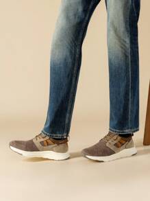 Men's Slip-On Lightweight Sneaker Breathable Walking Shoes - 棕色 - 查看 5