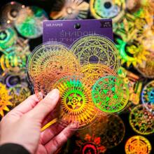 40 件/套极光之夜系列复古激光装饰贴纸、剪贴簿和规划材料 - 彩色 - 查看 7