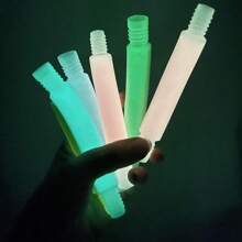 2/5/10/20/30pcs Glow-In-The-Dark Marble Tubes, Colorful Sensory Fidget Toys, Fine Motor Skill Toys, Stress & Anxiety Relief, Suitable For Adults, Birthday Party Favors, Gift Bag Fillers, Piñata Fillers, Random Colors - Multicolor - View 5