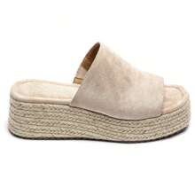 Women's Wedge Sandal Simple Casual Daily Fashion - Beige - View 4