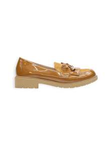Patent Leather Loafer - Camel - View 2