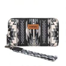 Daily Use Zipper-Enclosed Wallet Wristlet Clutch With Multi Slots Organizerfor Credit Cards