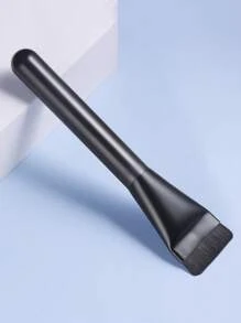 1pc Ultra Thin Foundation Brush, Contour Brush, Flat Contour Brush, Cream Makeup Blending Brush - Black - View 4