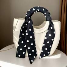 1 Pc Women's Extra Long Scarf Shawl, Fashionable All-Season Versatile Accessory, Can Be Used As Necktie, Headband, Decorative, Vintage Elegant