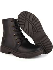 Klicpé Women's Children's Tractor-Shaped Low-Cut Ankle Boot - Black - View 4