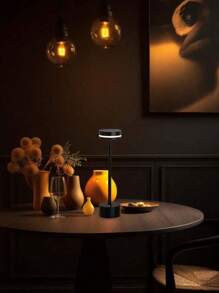 Luminária de mesa LED sem fio, recarregável, 3 temperaturas de cor e regulável, adequada para ambientes externos/sala de jantar/quarto/casa/mesa de café