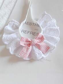 1pc Cat Scarf Bow Tie Collar, Pet Knitted Bib Drool Towel Decorative Accessory