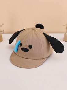 1pc Kids Cute Dog Ear Design Sun Protection Versatile Bucket Hat, Summer