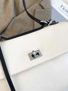 Fashion PU Shoulder Tote Bag For Women, Large Capacity, Versatile, Minimalist, Elegant Solid Color, Suitable For Office Lady, Commuting, Business Trip, Party, Birthday Gift