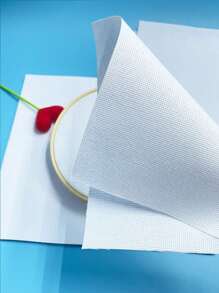 14CT White Grid Cross Stitch Fabric, DIY Handicraft Cross Stitch Cloth, Embroidery, Hand Wash Only