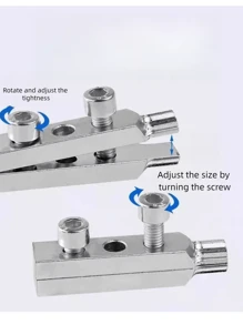 Juego de 10 piezas de herramientas extractoras para tuberías dañadas, removedoras y extractoras de tornillos dañados, herramienta multifuncional para extracción de grifos rotos, con ajuste de apertura de rosca, kit extractor fácil de usar para grifos de agua dañados