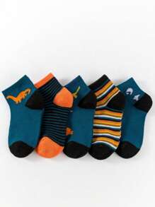 Kit Up To 12 Pairs Of Boys' Socks For Children Colorful, Fun, Comfortable Socks, Beautiful And Varied Colors And Prints - Nhiều màu - Xem 1