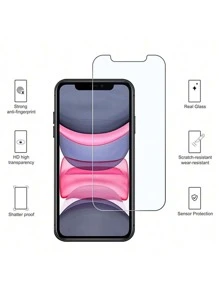 Protector de pantalla de vidrio templado compatible con Apple 6 7 8 X XS XR 11 12 13 14 15 16 Pro Max Plus Mini, regalo para cumpleaños, familia y amigos - Vidrio templado, protector de pantalla de teléfono, accesorios para teléfono