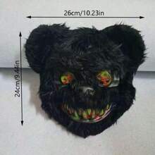 1pc Bear Face Plush Mask, Random Color And Style, Suitable For Holiday Parties, Masquerades - Multicolor - View 9