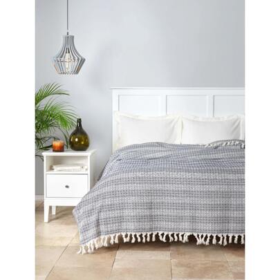 Karaca Home Destina Multifunctionele Bedsprei, Donkerblauw, 200x230 cm