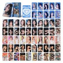 Sanrio Cartão fotográfico oficial do 14º álbum, cartão LOMO, nova caixa holográfica KPOP Nayeon, coleção de cartões fotográficos do álbum DIVE, cartão LOMO, cartões fotográficos de fãs, cartões comemorativos, marcadores de página - 92 peças (60 cartões + 32 adesivos)