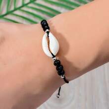 12pcs Boho Style Beaded Bracelet Set, Colorful Handmade Braided Anklet With Shell Pendant, Fashionable Jewelry Beach Accessories For Women, Multifunctional For Daily Wear, Ideal Gift For Bridesmaids, Female, Teacher, Mother, Graduation Or Mother's Day