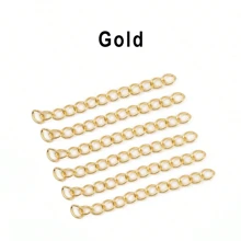 100pcs/Pack 50mm & 70mm Necklace Extension Chain, Bulk Bracelet Extension Chain Ends For DIY Jewelry Making Accessories - Tail Chain - View 13