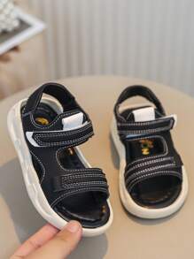 Kids Sandals New Summer Style Girls Soft Bottom Anti-Slip Lightweight Beach Shoes, Boys Comfortable Sports Sandals - Black - View 4