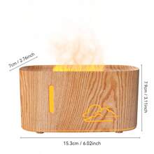1pc 160ml USB Powered Flame Mini Aromatherapy Diffuser, Simple Ultrasonic Home Humidifier ,7-Color Lighting, Humidifier, Air Freshener, Fragrance Diffuser For Desktops, Offices, Yoga Studio,Hotelsand Bedrooms , Perfect Gift For Women, Christmas, Mother's Day
