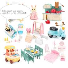 Children's Mini Furniture Toy Set, Playhouse Kitchen Toys, Bathroom Toys, Amusement Park Toys, Laundry Toys, Bedroom Toys, Miniature Scene Dollhouse Decorations, Toy House Miniature Accessories, Preschool Education Pretend Game Toys, Boys And Girls